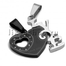 Кулон для влюбленных KL003.2 Сердце