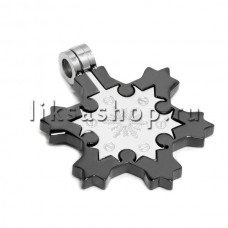 Кулон для влюбленных KL007.2 Снежинка