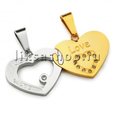 Кулон для влюбленных KL026.1 Сердца