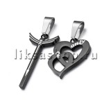 Кулон для влюбленных KL029.2 Сердце и стрела