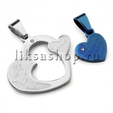 Кулон для влюбленных KL033.4 Сердца