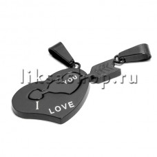 Кулон для влюбленных KL037.3 Сердце и стрела Кулон для влюбленных KL037.3 Сердце и стрела