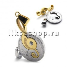 Кулон для влюбленных KL039.1 Скрипичный ключ