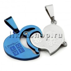 Кулон для влюбленных KL051.2 Сердца