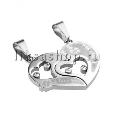 Кулон для влюбленных KL055.3 Сердце Кулон для влюбленных KL055.3 Сердце