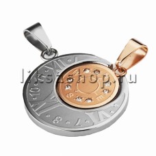 Кулон для влюбленных KL077.1 Часы и компас Кулон для влюбленных KL077.1 Часы и компас