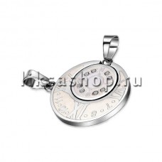 Кулон для влюбленных KL077.3 Часы и компас