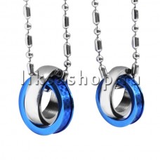 Кулон для влюбленных KL080 Парные подвески из колец