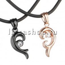 Кулон для влюбленных KL099 Ушки