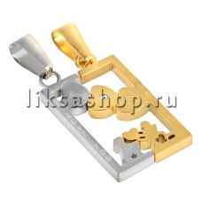 Кулон для влюбленных KL101 Рамочка