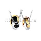 Кулон для влюбленных KL106 Тройные кольца