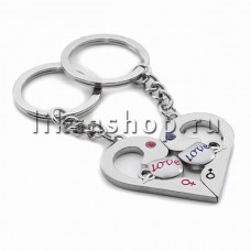 Брелок TL113 Сердечко для двоих